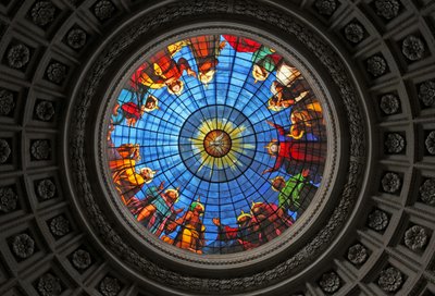 Dome with Window depicting the Mystery of Pentecost, Chapelle Royale, Dreux, France by Unknown